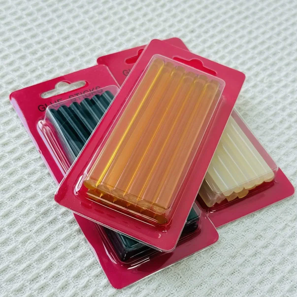 Glue Gun Hair - 12 unidades/caja, 0,7*10 cm, barras de