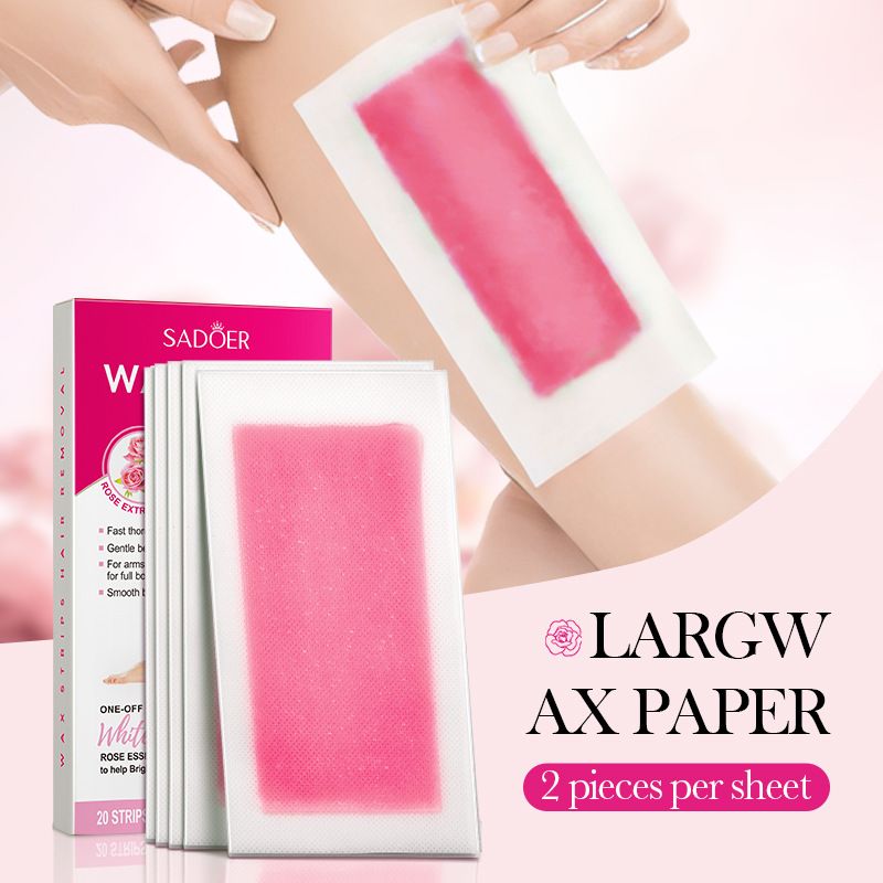 Hair Care With Aloe Vera - Tiras de Papel Depilatorio con Aloe
