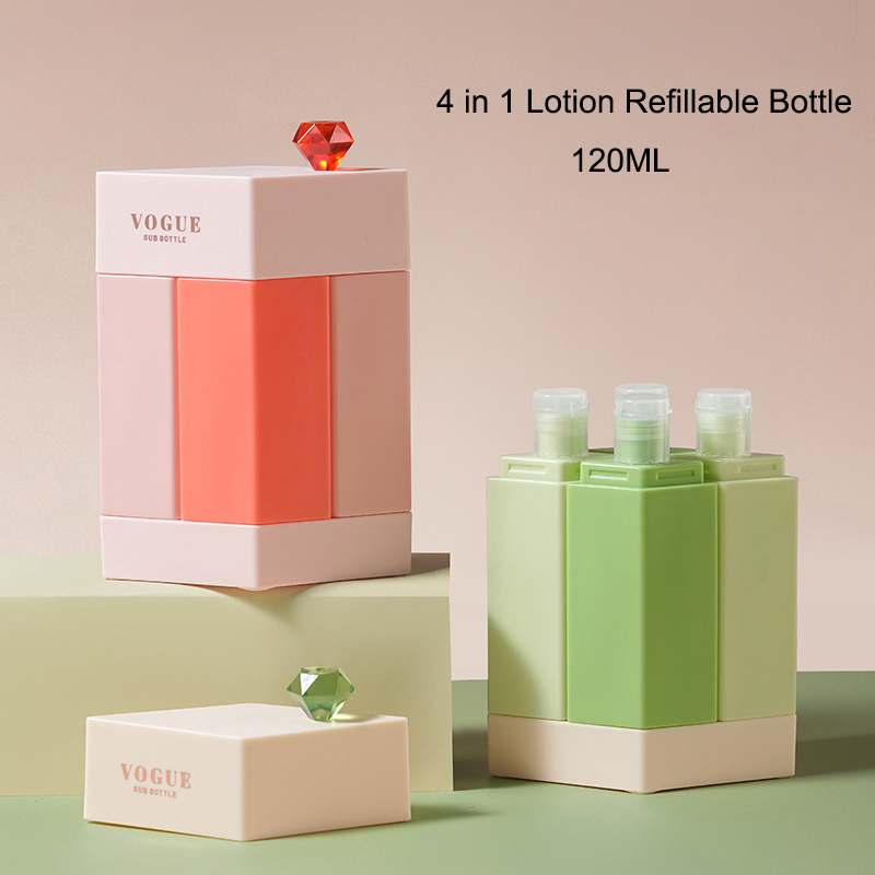 Dry Shampoo Travel - Botellas Recargables Portátiles 4 en 1