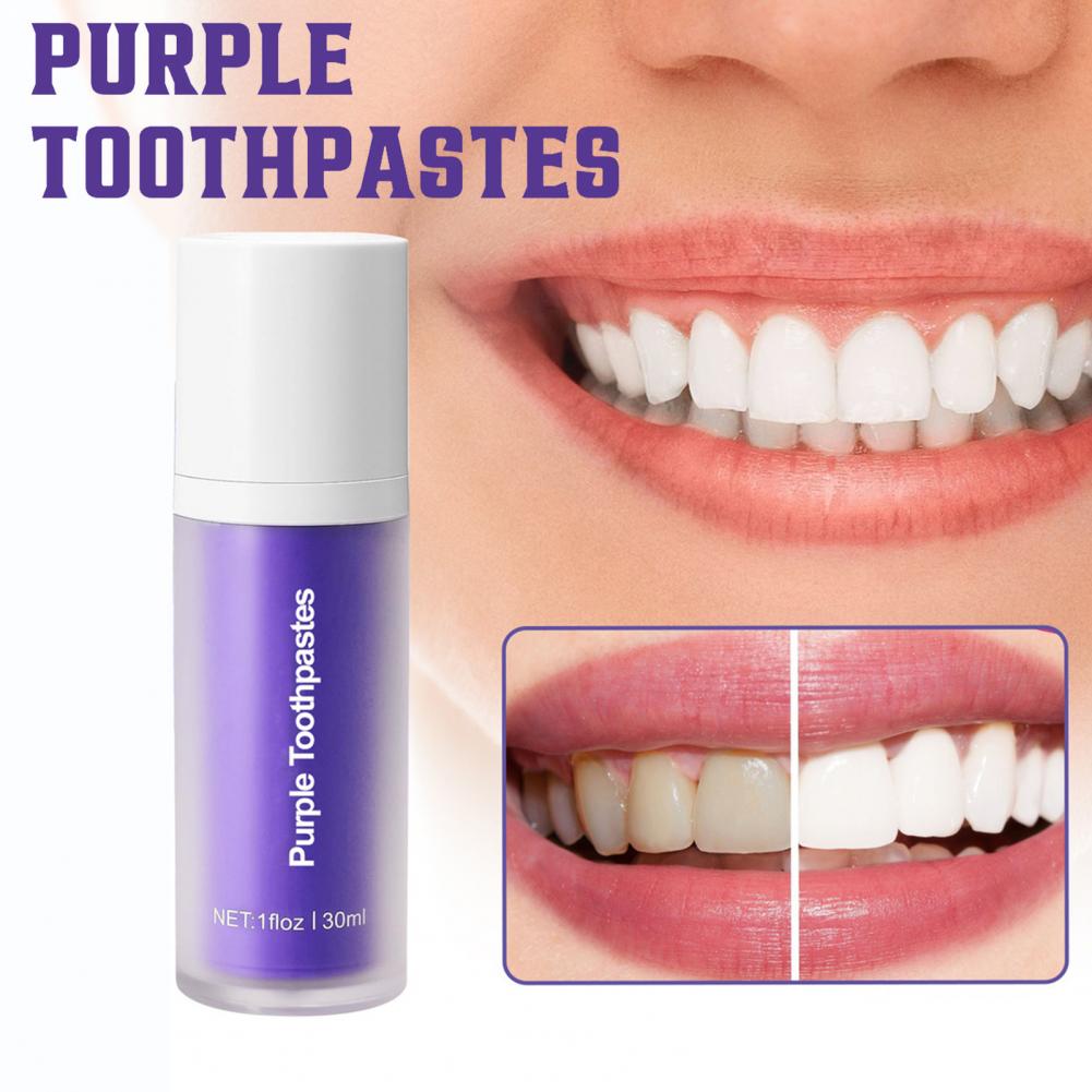 Purple Toning Shampoo - 30ML Color púrpura azul blanqueamiento dental
