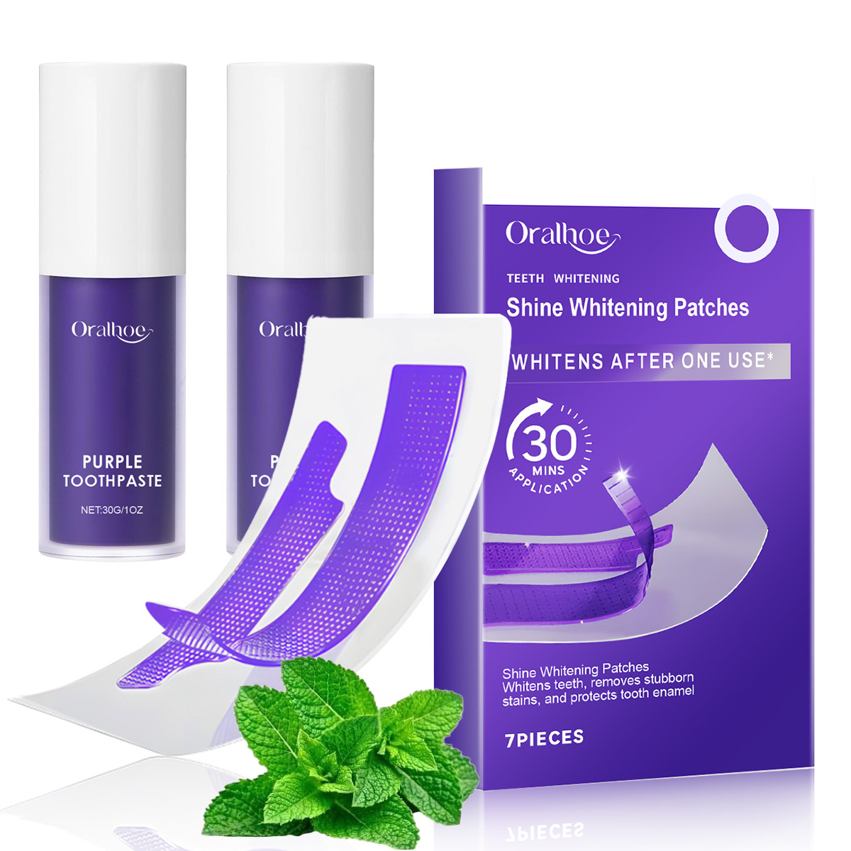Purple Toning Shampoo - Kit Combinado para Blanqueamiento Dental Morado