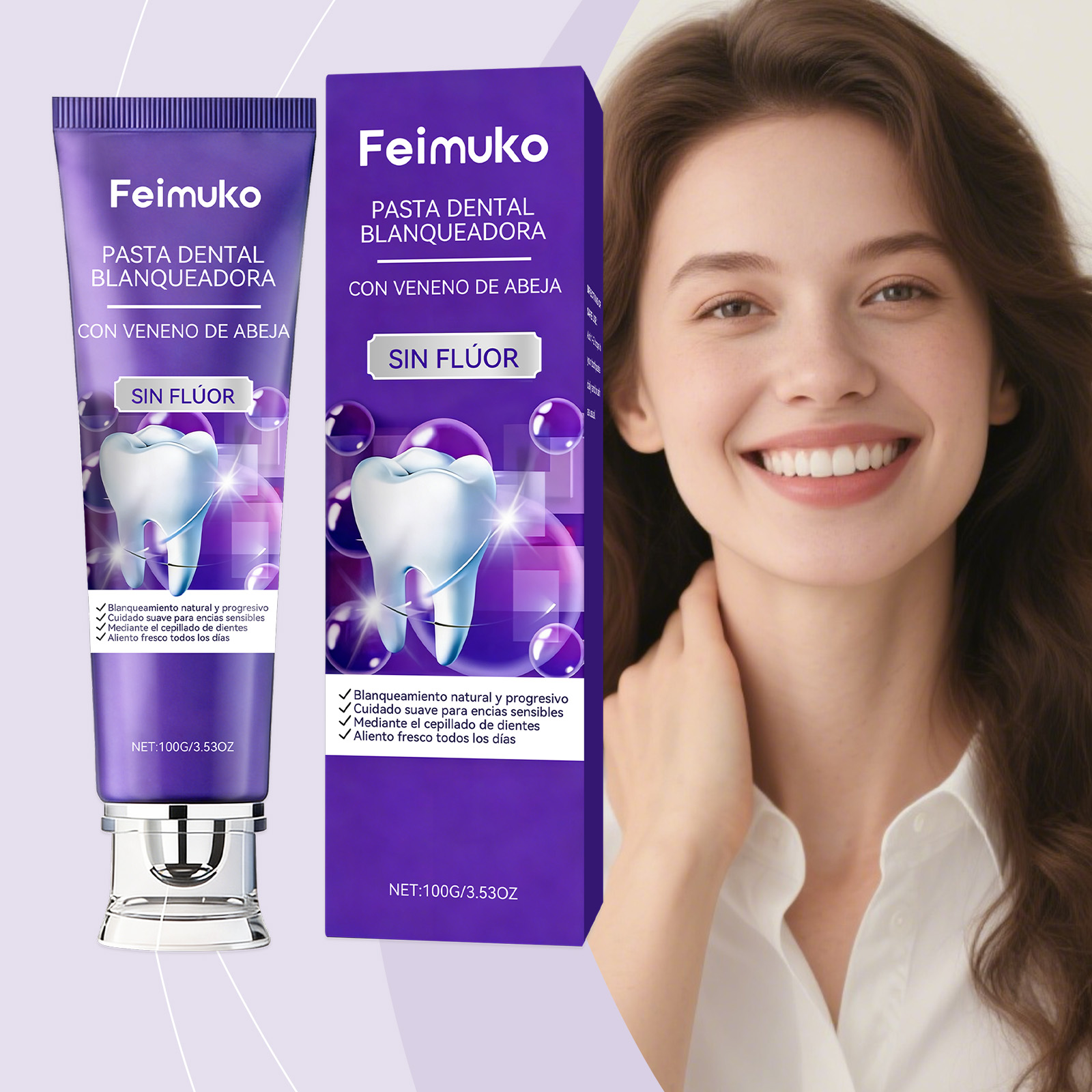 Purple Toning Shampoo - Pasta de Dientes Morada con Veneno