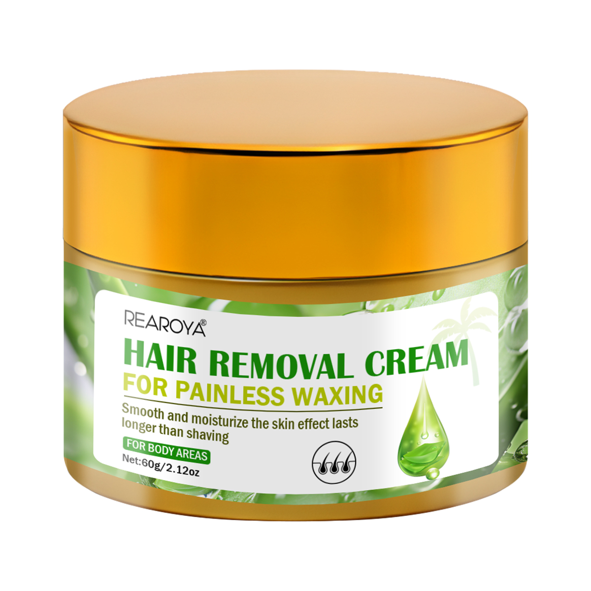 Hair Care With Aloe Vera - Crema de depilación de Aloe Vera,