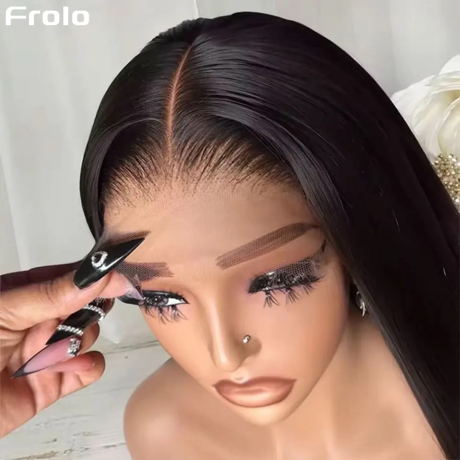 Lace Front Wig - Pelucas de Cabello Humano Liso Natural