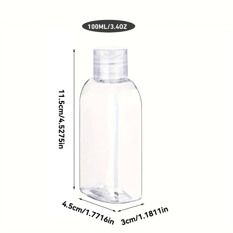 4 botellas de viaje transparen - Dry Shampoo Travel reseña y precio