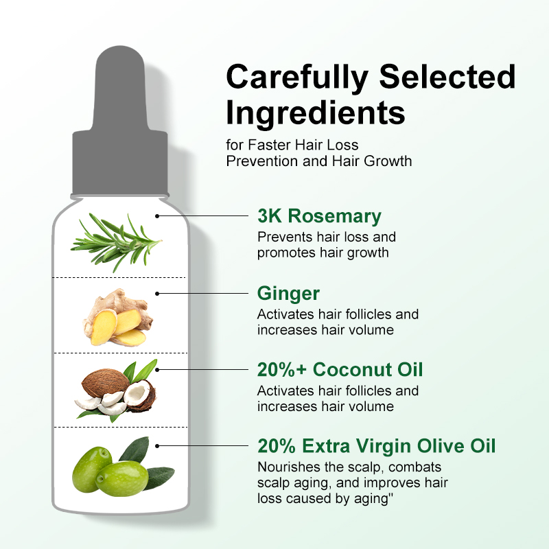 Aceite de romero PURC para el  - Hair Care Essence Oil reseña y precio
