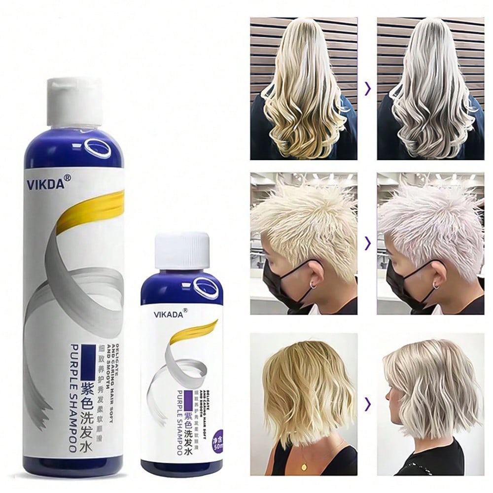 Champú morado para cabello tra - Purple Toning Shampoo reseña y precio