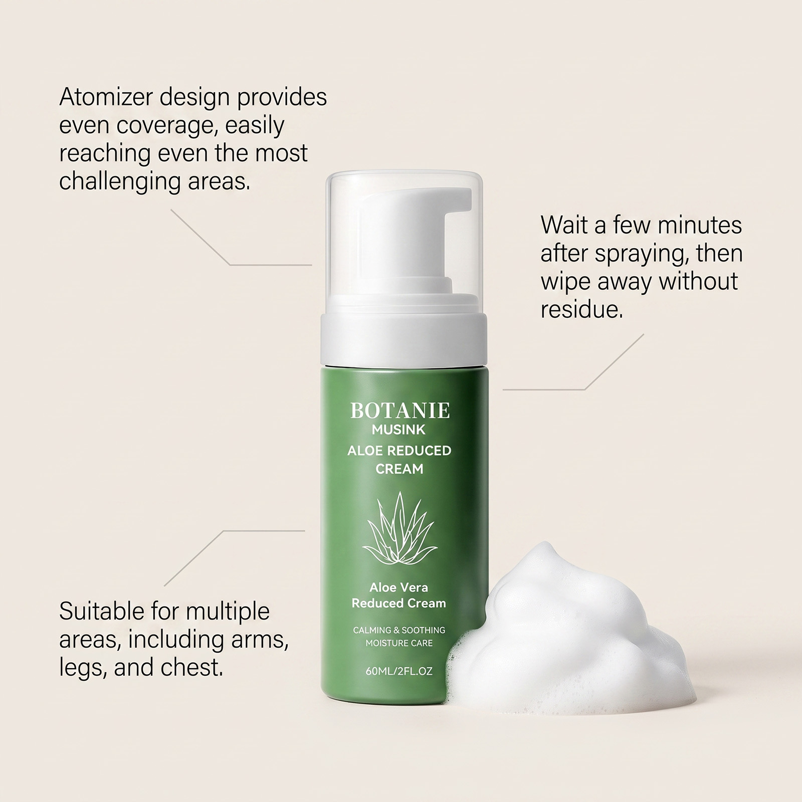 Crema Depilatoria en Mousse de - Hair Care With Aloe Vera reseña y precio