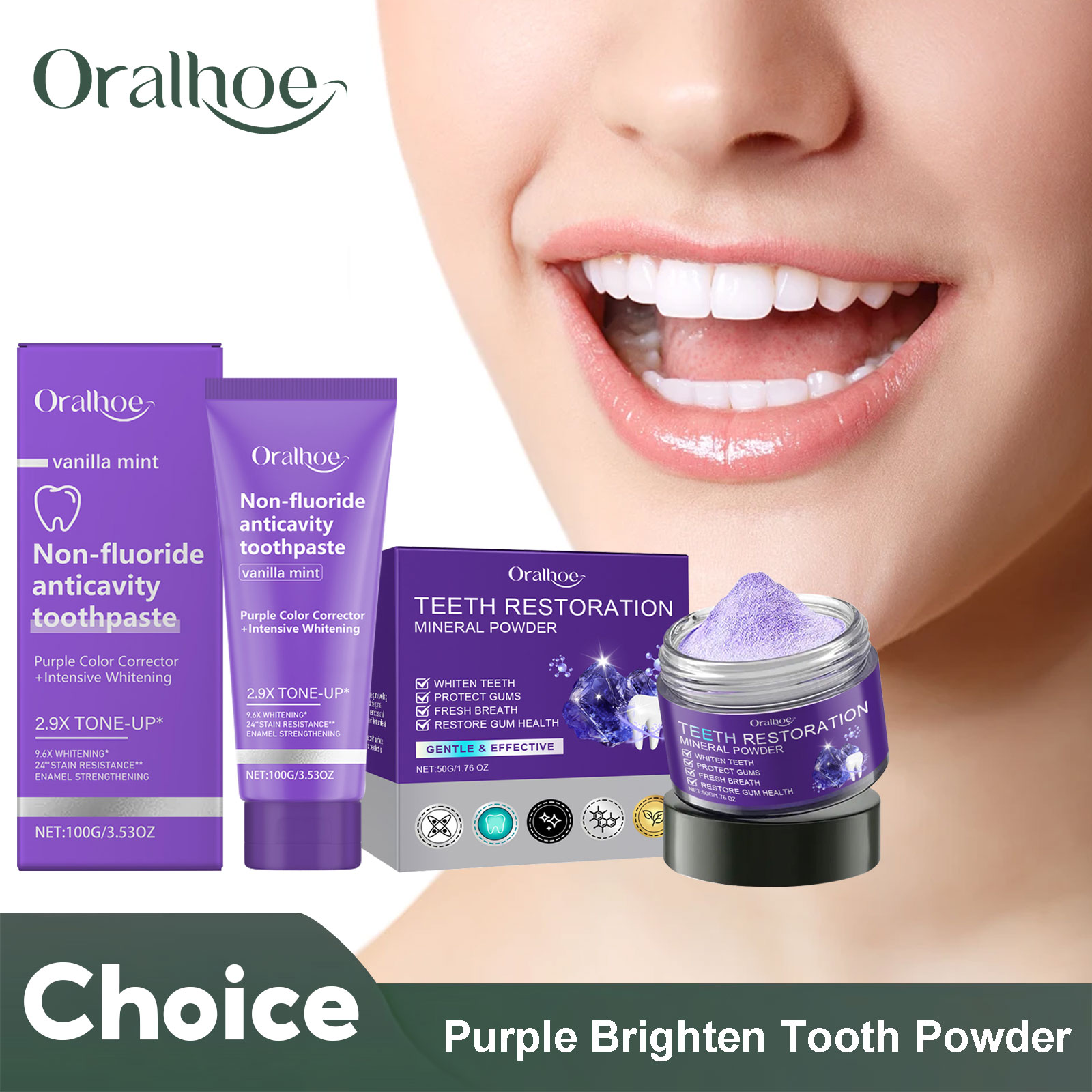 Teeth Restoration Mineral Powd - Purple Toning Shampoo reseña y precio