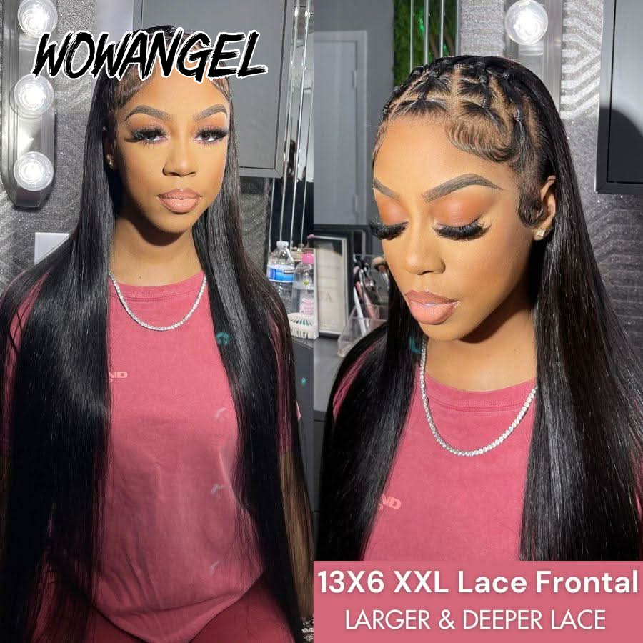 WOWANGEL Pelucas rectas con en - Lace Front Wig reseña y precio