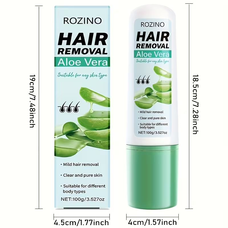 Crema Depilatoria ROZINO con A - Hair Care With Aloe Vera reseña y precio
