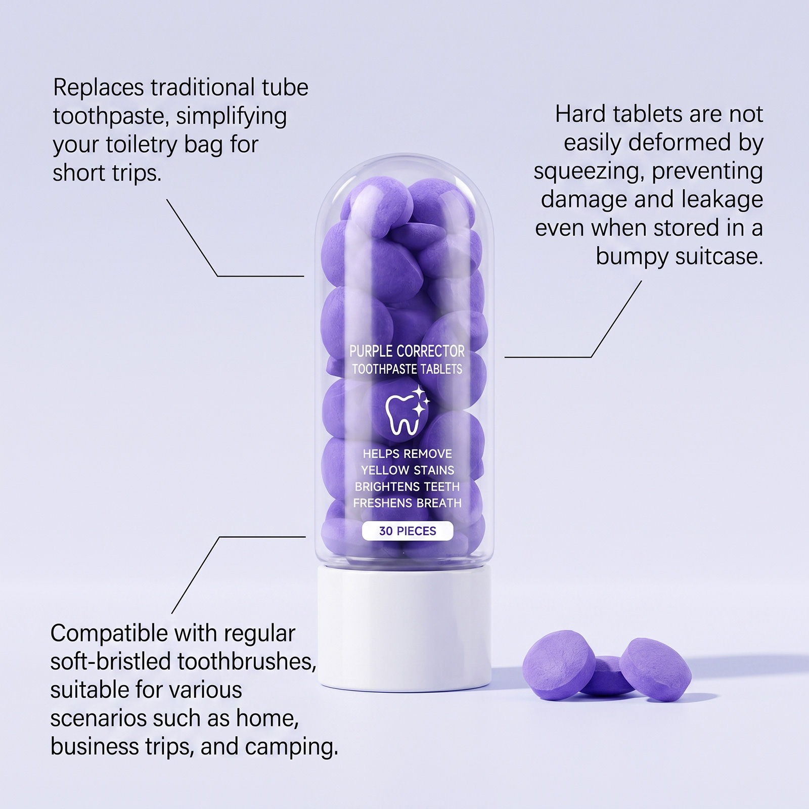 Tabletas de Limpieza Dental de - Purple Toning Shampoo reseña y precio