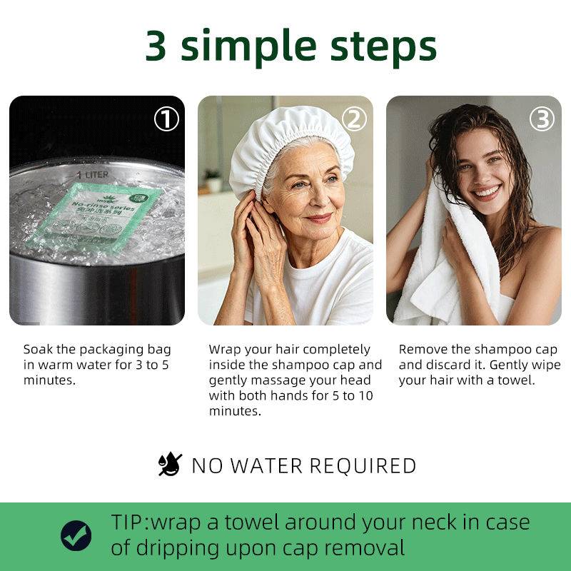 Gorro de Champú Desechable sin - Hair Care With Aloe Vera reseña y precio