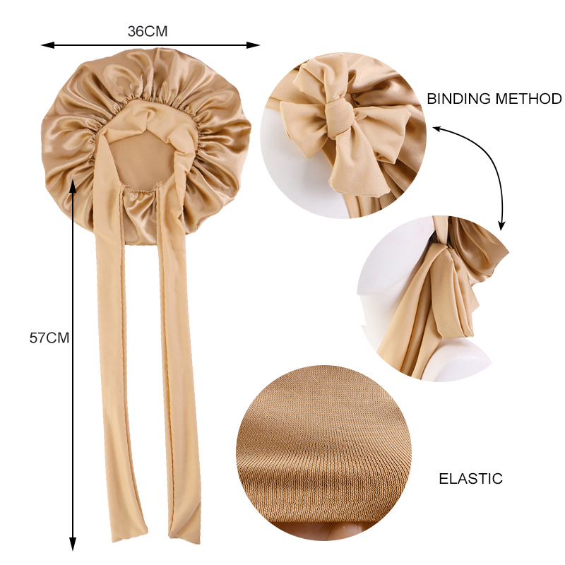 Nuevo gorro de satén para muje - Hair Care China reseña y precio